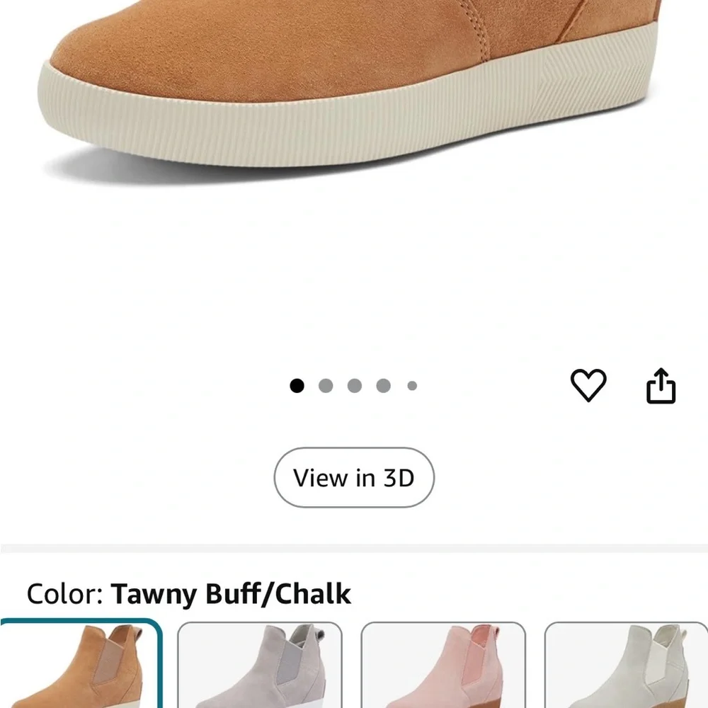 SOREL x CALIA Out N’ About™ Slip-On Wedge Women's Cream Ankle‎ Boots